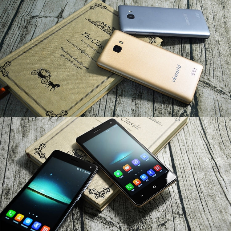 VKworld T5, 2GB+16GB, 5 inch Android 5.1 MTK6580 Quad Core 1.3GHz, Support GPS, Mobile AP, Network: 3G