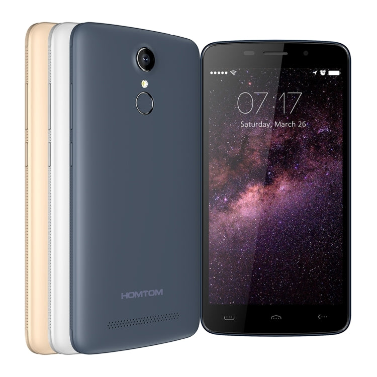 [HK Warehouse] HOMTOM HT17, 1GB+8GB, Fingerprint Identification, 5.5 inch Android 6.0, MT6737 Quad Core 1.1GHz, Support OTG, OTA, Network: 4G