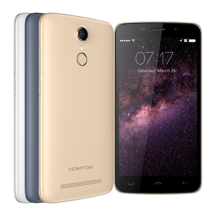 [HK Warehouse] HOMTOM HT17, 1GB+8GB, Fingerprint Identification, 5.5 inch Android 6.0, MT6737 Quad Core 1.1GHz, Support OTG, OTA, Network: 4G