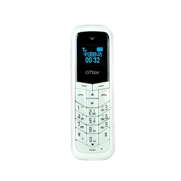 GTStar BM50 Mini Mobile Phone, Hands Free Bluetooth Dialer Headphone, MP3 Music, Dual SIM, Network: 2G(White)