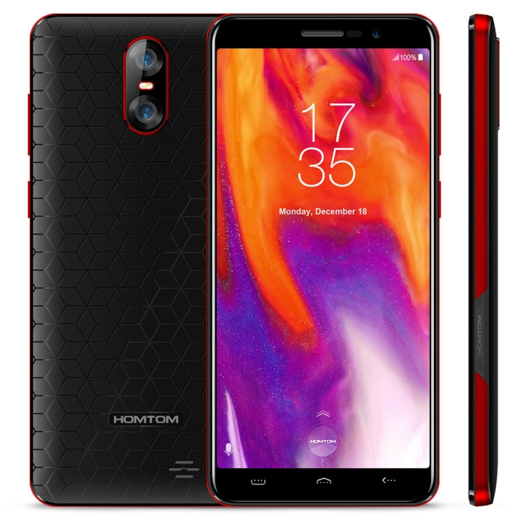 [HK Warehouse] HOMTOM S12, 1GB+8GB, Dual Back Cameras,  5.0 inch 18:9 Android 6.0 MTK6580 Quad Core up to 1.3GHz, Network: 3G, Dual SIM, OTA