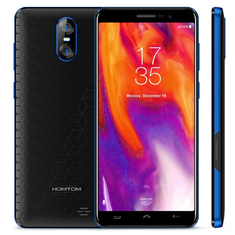 [HK Warehouse] HOMTOM S12, 1GB+8GB, Dual Back Cameras,  5.0 inch 18:9 Android 6.0 MTK6580 Quad Core up to 1.3GHz, Network: 3G, Dual SIM, OTA