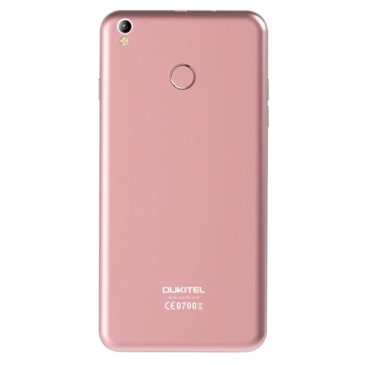 [HK Warehouse] OUKITEL U7 Plus, 2GB+16GB, Fingerprint Identification, 5.5 inch 2.5D Polished Android 6.0 MTK6737 Quad Core up to 1.3GHz, Network: 4G(Rose Gold)