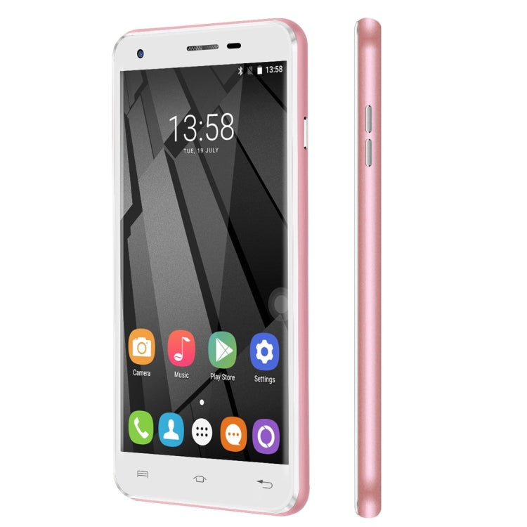 [HK Warehouse] OUKITEL U7 Plus, 2GB+16GB, Fingerprint Identification, 5.5 inch 2.5D Polished Android 6.0 MTK6737 Quad Core up to 1.3GHz, Network: 4G(Rose Gold)