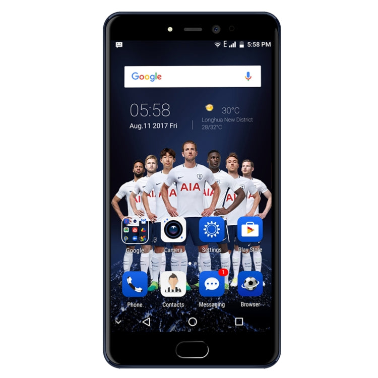 [HK Warehouse] LEAGOO T5 THFC, 4GB+64GB, Dual Back Cameras, Fingerprint Identification, 5.5 inch 2.5D Curved LEAGOO OS 3.0 (Android 7.0) MTK6750T Octa Core up to 1.5GHz, Network: 4G, Dual SIM(Dark Blue)