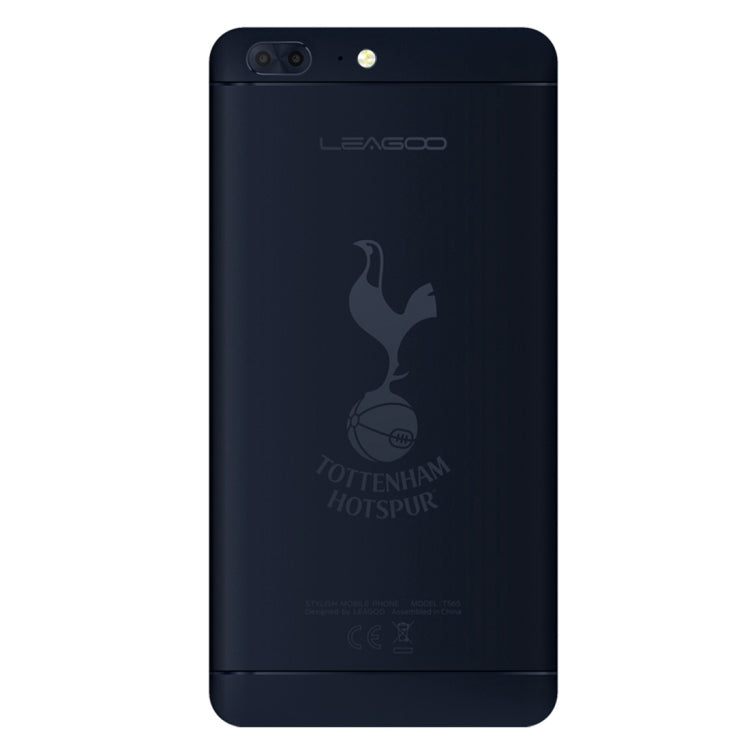 [HK Warehouse] LEAGOO T5 THFC, 4GB+64GB, Dual Back Cameras, Fingerprint Identification, 5.5 inch 2.5D Curved LEAGOO OS 3.0 (Android 7.0) MTK6750T Octa Core up to 1.5GHz, Network: 4G, Dual SIM(Dark Blue)