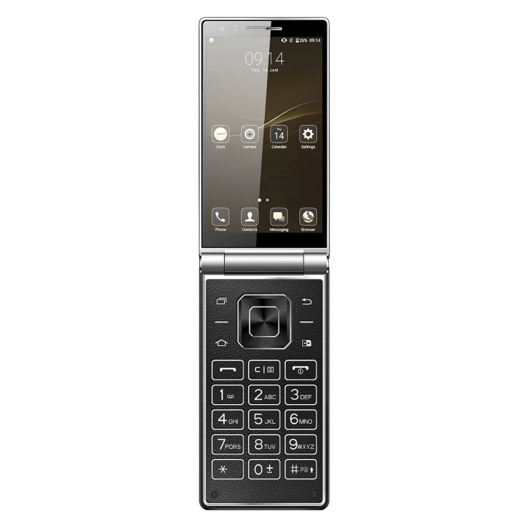VKworld T2 Plus, 3GB+32GB, Flip Design, Double Camera Flash, 4.2 inch Dual Screens, Android 7.0 MTK6737 Quad Core, Physical Keyboard, Network: 4G(Black)