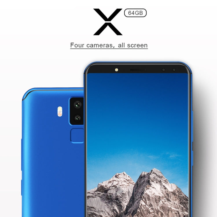 [HK Warehouse] Vernee X, 4GB+64GB, Dual Back Cameras + Dual Front Cameras, 6200mAh Battery, Face & Fingerprint Identification, 6.0 inch Android 7.1 MTK6763 Octa Core up to 2.0GHz, Network: 4G, OTG