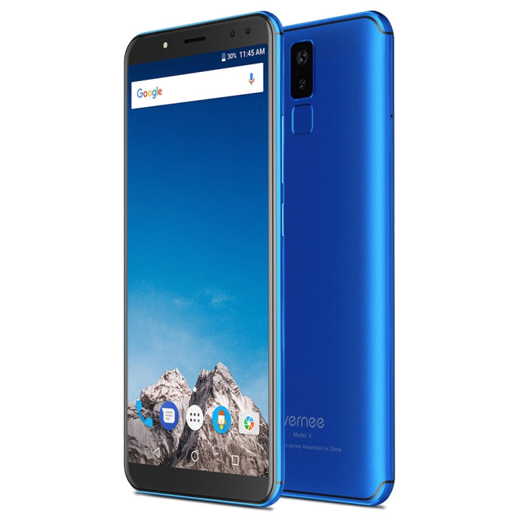 [HK Warehouse] Vernee X, 4GB+64GB, Dual Back Cameras + Dual Front Cameras, 6200mAh Battery, Face & Fingerprint Identification, 6.0 inch Android 7.1 MTK6763 Octa Core up to 2.0GHz, Network: 4G, OTG