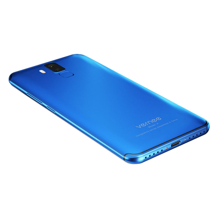 [HK Warehouse] Vernee X, 4GB+64GB, Dual Back Cameras + Dual Front Cameras, 6200mAh Battery, Face & Fingerprint Identification, 6.0 inch Android 7.1 MTK6763 Octa Core up to 2.0GHz, Network: 4G, OTG