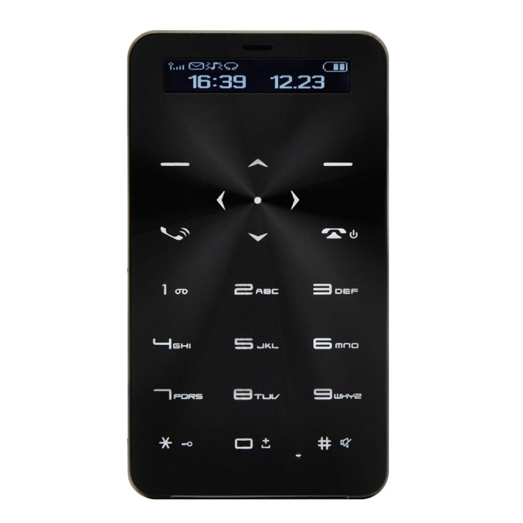 DAXIAN DXS5 Card Mobile Phone, Network: 2G, 6.5mm Ultra Thin Pocket Mini Slim Card Phone, QWERTY Keyboard, BT, Alarm, MP3 Music, Pedometer, Remote Capture