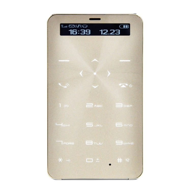 DAXIAN DXS5 Card Mobile Phone, Network: 2G, 6.5mm Ultra Thin Pocket Mini Slim Card Phone, QWERTY Keyboard, BT, Alarm, MP3 Music, Pedometer, Remote Capture