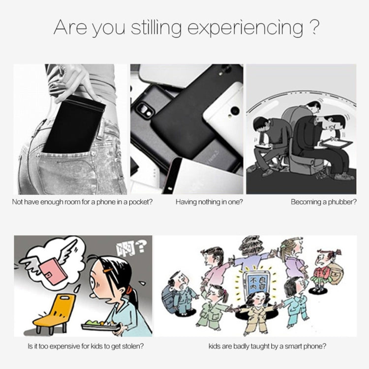 DAXIAN GS6 Card Mobile Phone, Network: 2G, 7.9mm Ultra Thin Pocket Mini Slim Card Phone, 1.69 inch, QWERTY Keyboard, BT, FM, Alarm, MP3 Music, Calendar, Calculator