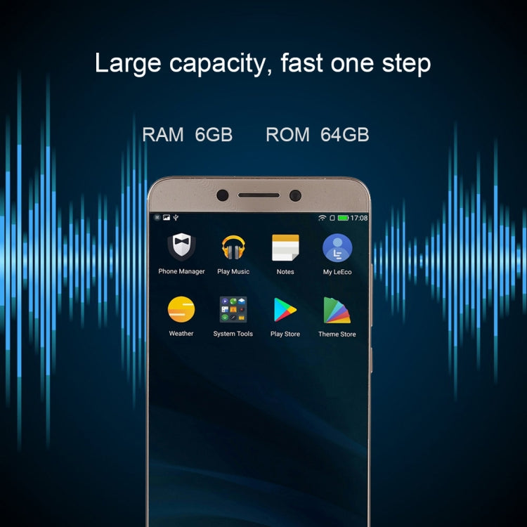 Letv LeEco Le Max 3 X850, 6GB+64GB, Dual Back Cameras, Fingerprint Identification, 5.7 inch Android 6.0.1 Qualcomm Snapdragon 821 Quad Core up to 2.342GHz, Network: 4G(Gold)