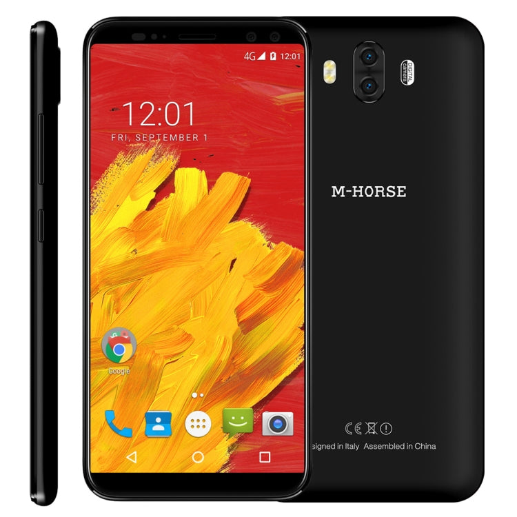 M-HORSE Pure 3, 4GB+64GB, Dual Back Cameras + Dual Front Cameras, Fingerprint Identification, 5.7 inch Android 7.1 MTK6763