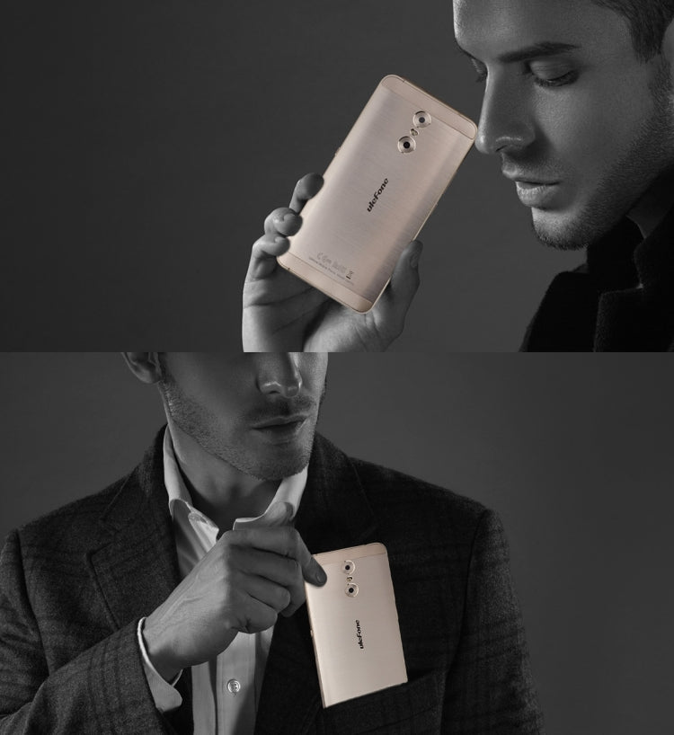 [HK Warehouse] Ulefone Gemini, 3GB+32GB, Front Fingerprint Identification, Dual Rear Cameras, 5.5 inch Android 6.0 MTK6737T Quad Core up to 1.5GHz, OTG, Network: 4G(Gold)