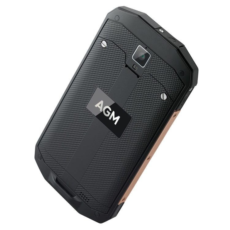 AGM A8 Triple Proofing Phone, 3GB+32GB, US Version, 4050mAh Battery, IP68 Waterproof Dustproof Shockproof, 5.0 inch Android 7.0 Qualcomm MSM8916 Quad Core, Network: 4G, Dual SIM, OTG, NFC (Gold)
