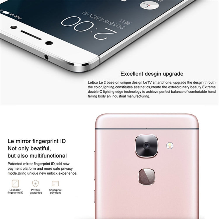 Letv LeEco Le S3 X522, 3GB+32GB, Fingerprint Identification, 5.5 inch Android 6.0 Qualcomm Snapdragon 652 (MSM8976) Octa Core up to 1.8GHz, Network: 4G(Rose Gold)