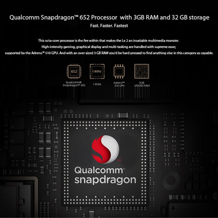 Letv LeEco Le S3 X522, 3GB+32GB, Fingerprint Identification, 5.5 inch Android 6.0 Qualcomm Snapdragon 652 (MSM8976) Octa Core up to 1.8GHz, Network: 4G(Rose Gold)