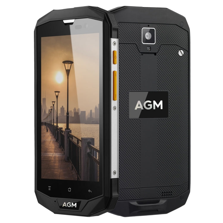 AGM A8 SE Triple Proofing Phone, 2GB+16GB, 4050mAh Battery, IP68 Waterproof Dustproof Shockproof, 5.0 inch Android 7.0 Qualcomm MSM8916 Quad Core, Network: 4G, Dual SIM, OTG(Black)