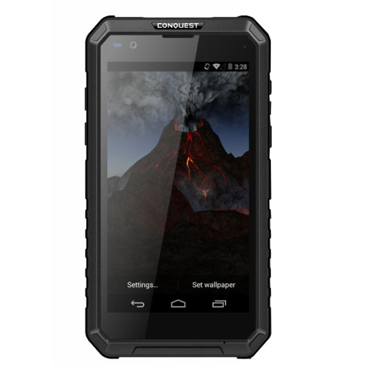Conquest S10, 3GB+32GB, Walkie Talkie Function, RFID, Scanner, 5000mAh Battery, IP68 Waterproof Dustproof Shockproof, Fingerprint Identification, 5.5 inch Android 6.0 MTK6753 Octa Core up to 1.5GHz, Network: 4G, NFC, OTG, IR(Black)