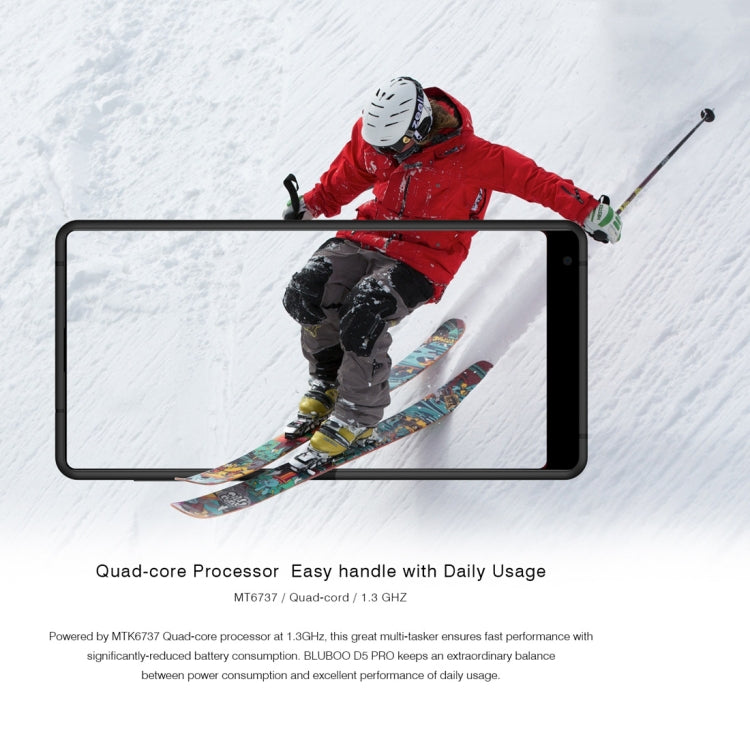 [HK Warehouse] BLUBOO D5 Pro, 3GB+32GB, Fingerprint Identification, 5.5 inch Android 7.0 MTK6737 Quad Core up to 1.3GHz, Network: 4G,  Dual SIM