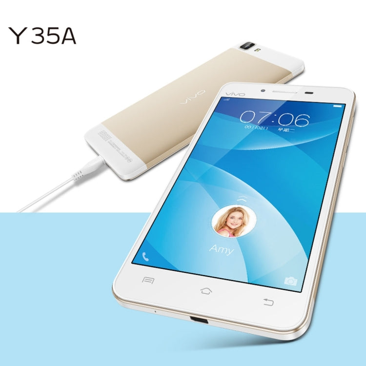 vivo Y35A, 2GB+16GB, 5.0 inch Funtouch 2.5 (Android 5.0), Qualcomm Snapdragon410 Quad Core 1.2GHz, Network: 4G(White)