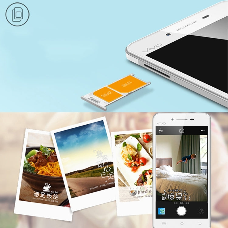 vivo Y35A, 2GB+16GB, 5.0 inch Funtouch 2.5 (Android 5.0), Qualcomm Snapdragon410 Quad Core 1.2GHz, Network: 4G(White)