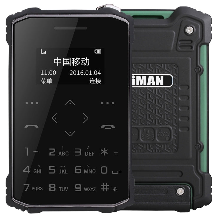 iMAN S1 PRO Waterproof Phone, 8GB, 7.2mm Thickness Card Style, Pedometer / Anti-lost, Single SIM, Network: 2G