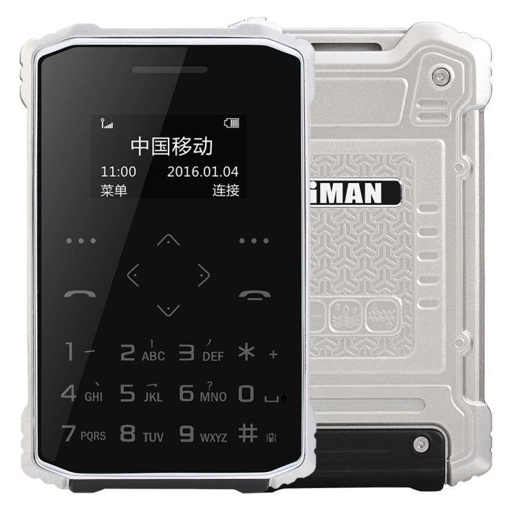 iMAN S1 PRO Waterproof Phone, 8GB, 7.2mm Thickness Card Style, Pedometer / Anti-lost, Single SIM, Network: 2G