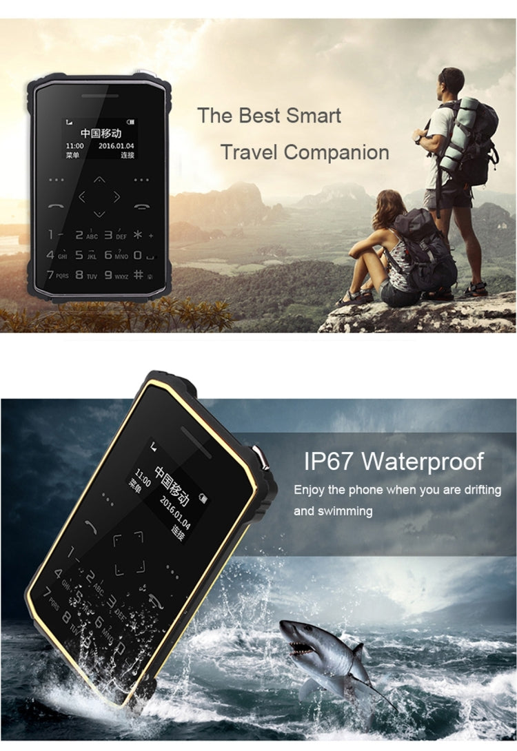 iMAN S1 PRO Waterproof Phone, 8GB, 7.2mm Thickness Card Style, Pedometer / Anti-lost, Single SIM, Network: 2G