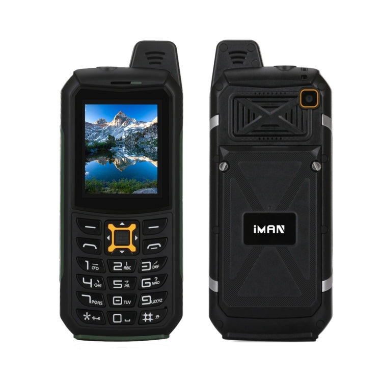 iMAN S2  Triple Proofing Phone, Dual SIM, IP68 Waterproof Shockproof Dustproof,  2200mAh Battery, 2.0 inch, SC6531CA Chipset, 21 Keys, LED Flashlight, FM, TF, Bluetooth