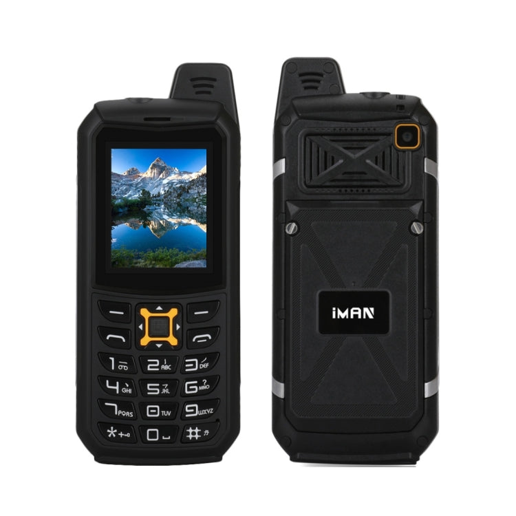 iMAN S2  Triple Proofing Phone, Dual SIM, IP68 Waterproof Shockproof Dustproof,  2200mAh Battery, 2.0 inch, SC6531CA Chipset, 21 Keys, LED Flashlight, FM, TF, Bluetooth