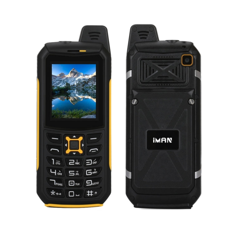 iMAN S2  Triple Proofing Phone, Dual SIM, IP68 Waterproof Shockproof Dustproof,  2200mAh Battery, 2.0 inch, SC6531CA Chipset, 21 Keys, LED Flashlight, FM, TF, Bluetooth