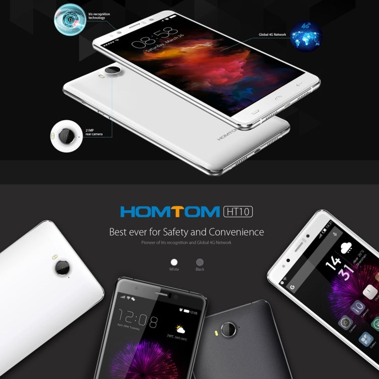 HOMTOM HT10, 4GB+32GB, Iris Identification, 5.5 inch Android 6.0 MTK6797 Helio X20 Ten Core, Network: 4G