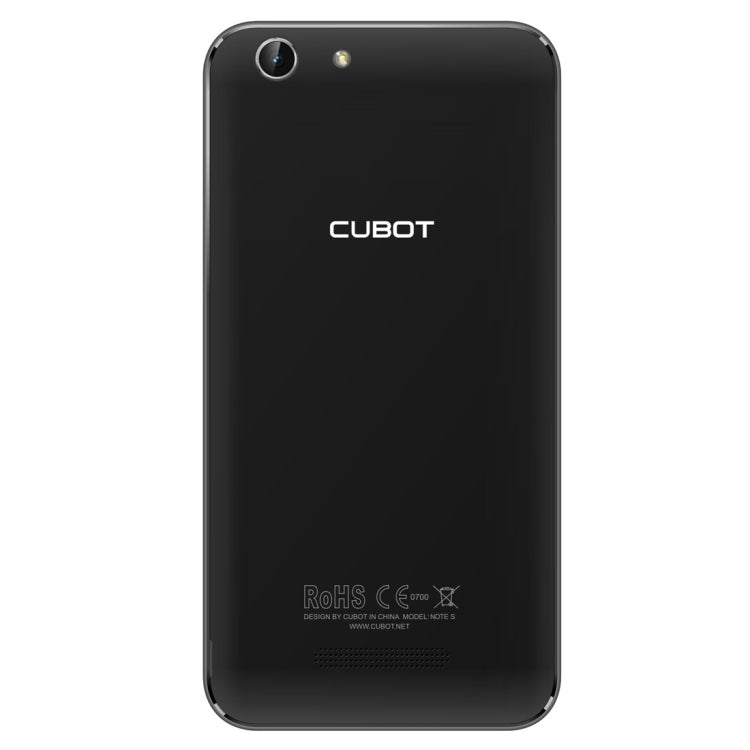 CUBOT NOTE S, 2GB+16GB, 5.5 inch Android 5.1 MTK6580 Quad-Core 1.3GHz, Network: 3G(Black)
