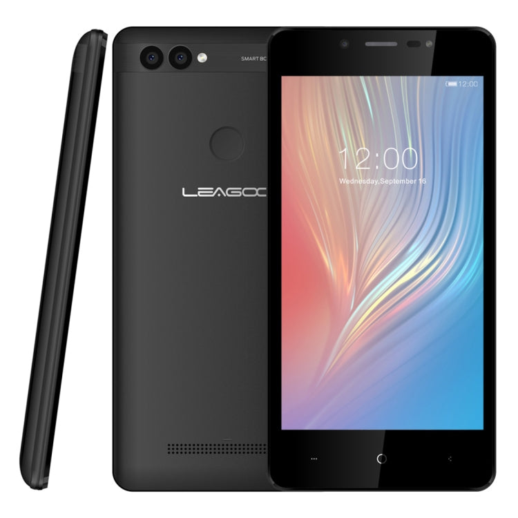 [HK Warehouse] LEAGOO POWER 2, 2GB+16GB, Dual Rear Cameras, Face ID & Fingerprint Identification, 5.0 inch Android 8.1 MT6580A Quad Core up to 1.3GHz, Network: 3G, Dual SIM