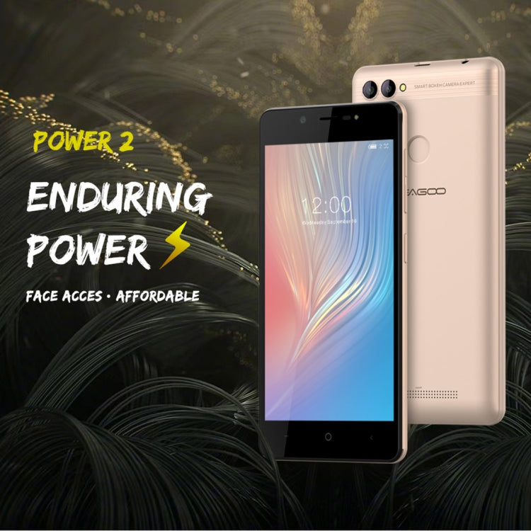 [HK Warehouse] LEAGOO POWER 2, 2GB+16GB, Dual Rear Cameras, Face ID & Fingerprint Identification, 5.0 inch Android 8.1 MT6580A Quad Core up to 1.3GHz, Network: 3G, Dual SIM