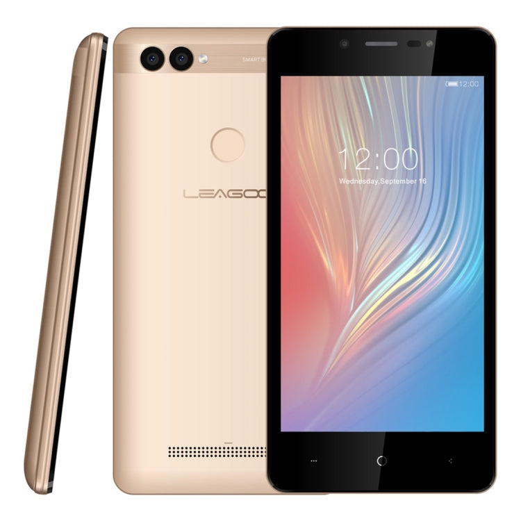 [HK Warehouse] LEAGOO POWER 2, 2GB+16GB, Dual Rear Cameras, Face ID & Fingerprint Identification, 5.0 inch Android 8.1 MT6580A Quad Core up to 1.3GHz, Network: 3G, Dual SIM