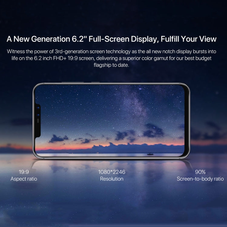 [HK Warehouse] UMIDIGI Z2, Special Edition, Global Dual 4G, 4GB+64GB, Dual Back Cameras + Dual Front Cameras, Face ID & Fingerprint Identification,  6.2 inch Sharp Android 8.1 MTK6763 (Helio P23)  Octa Core up to 2.0GHz, Network: 4G, Dual SIM(Twilight)