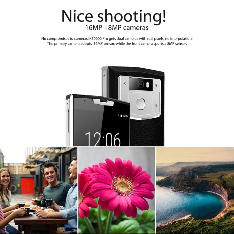 [HK Warehouse] OUKITEL K10000 Pro, 4GB+64GB, Fingerprint Identification, 10000mAh Battery, 5.5 inch Android 7.0 MTK6750T Octa Core up to 1.5GHz, Network: 4G, OTG(Black)