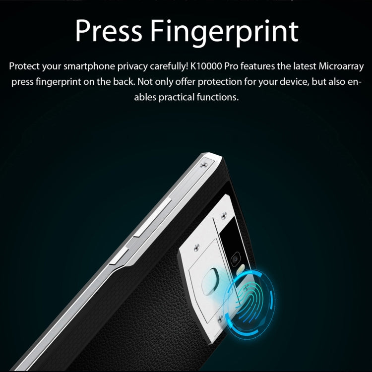 [HK Warehouse] OUKITEL K10000 Pro, 4GB+64GB, Fingerprint Identification, 10000mAh Battery, 5.5 inch Android 7.0 MTK6750T Octa Core up to 1.5GHz, Network: 4G, OTG(Black)