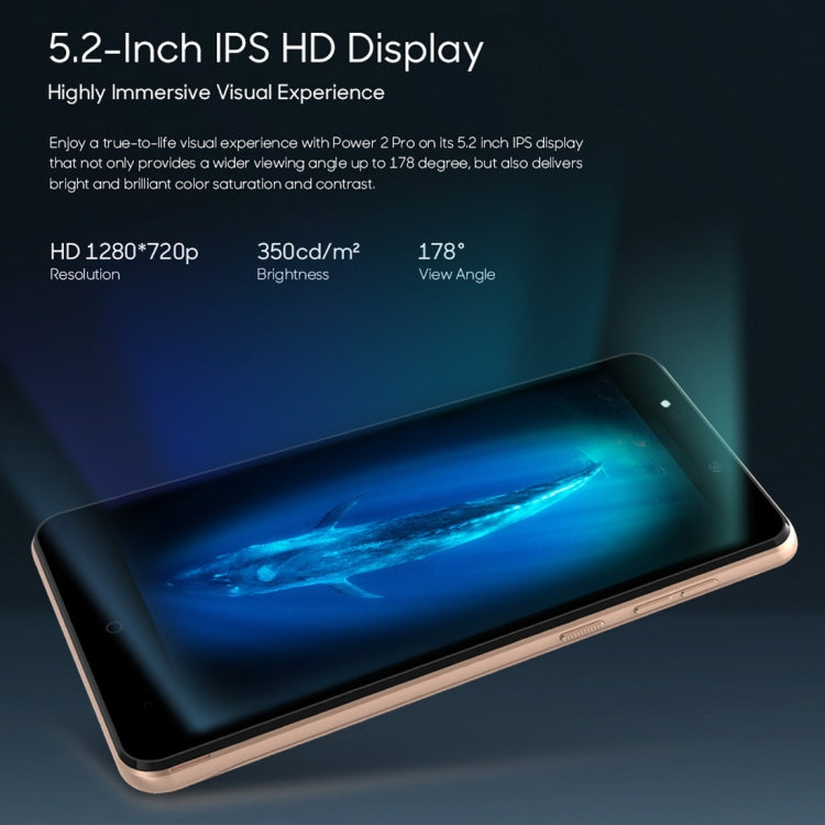 [HK Warehouse] LEAGOO POWER 2 Pro, 2GB+16GB, Dual Back Cameras, 4000mAh Battery, Face ID & Fingerprint Identification, 5.2 inch Android 8.1 MTK6739V/WA Quad Core, Network: 4G, Dual SIM