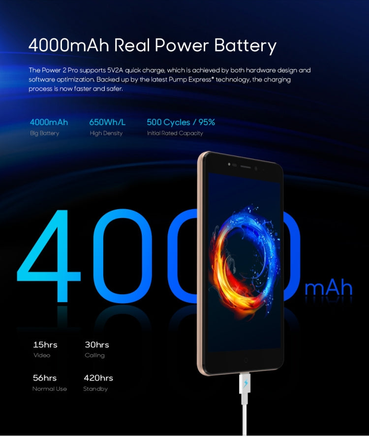 [HK Warehouse] LEAGOO POWER 2 Pro, 2GB+16GB, Dual Back Cameras, 4000mAh Battery, Face ID & Fingerprint Identification, 5.2 inch Android 8.1 MTK6739V/WA Quad Core, Network: 4G, Dual SIM