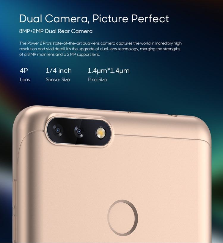 [HK Warehouse] LEAGOO POWER 2 Pro, 2GB+16GB, Dual Back Cameras, 4000mAh Battery, Face ID & Fingerprint Identification, 5.2 inch Android 8.1 MTK6739V/WA Quad Core, Network: 4G, Dual SIM