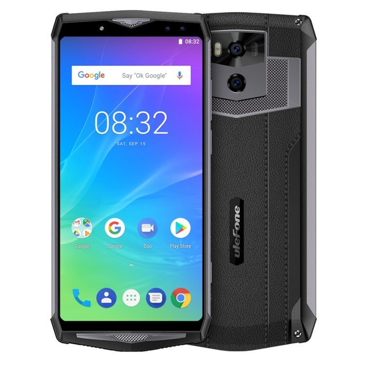 [HK Warehouse] Ulefone Power 5S, Dual 4G, 4GB+64GB, Dual Back Cameras + Dual Front Cameras, Face ID & Fingerprint Identification, 13000mAh Battery, 6.0 inch Android 8.1 MKT6763 Octa-core 64-bit up to 2.0GHz, Network: 4G,  Wireless Charge, OTG(Dark Gray)