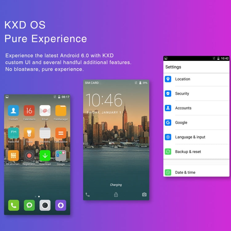 [HK Warehouse] KEN XIN DA W50, 1GB+8GB, 5.0 inch Android 6.0 MTK6580 Quad Core up to 1.3GHz, Network: 3G, Dual SIM(Red)