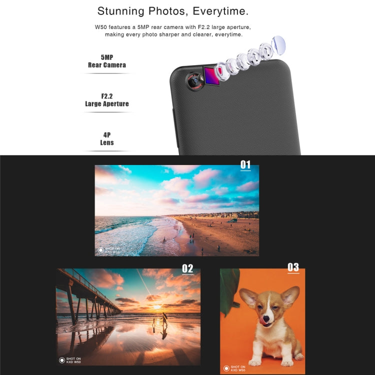 [HK Warehouse] KEN XIN DA W50, 1GB+8GB, 5.0 inch Android 6.0 MTK6580 Quad Core up to 1.3GHz, Network: 3G, Dual SIM(Red)