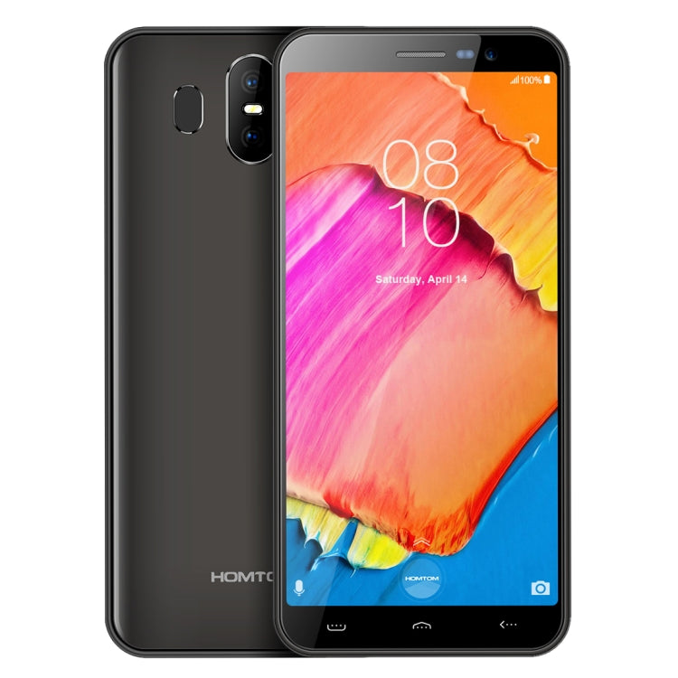 [HK Warehouse] HOMTOM S17, 2GB+16GB, Dual Back Cameras, Face ID & Fingerprint Identification, 5.5 inch Android 8.1 MTK6580 Quad Core up to 1.3GHz, Network: 3G, Dual SIM, OTA