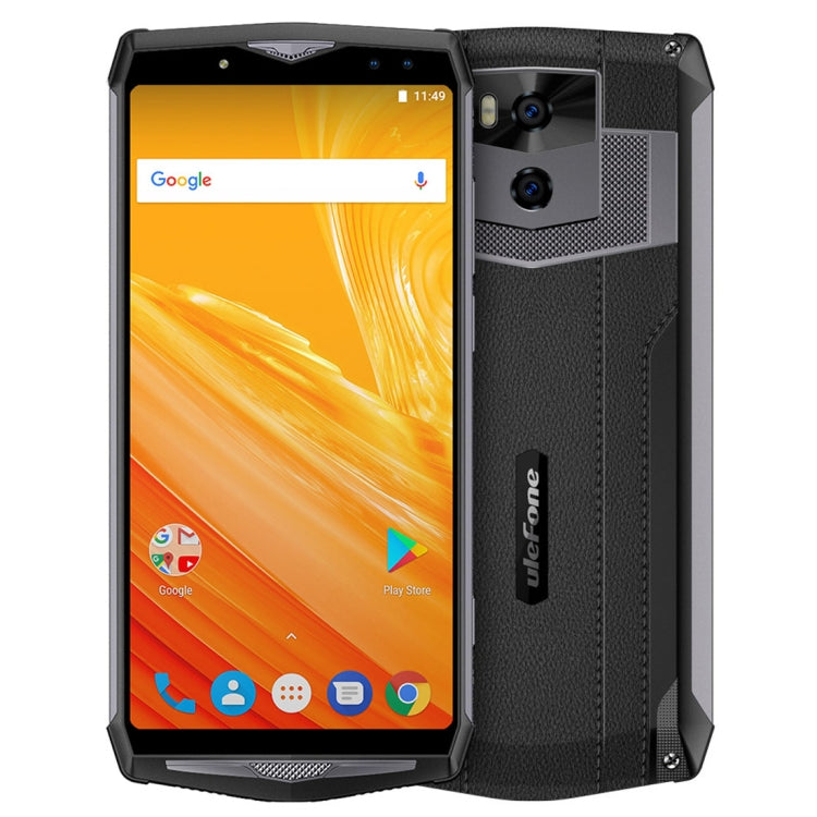[HK Warehouse] Ulefone Power 5, 6GB+64GB, Dual Back Cameras + Dual Front Cameras, 13000mAh Battery, Face & Fingerprint Identification, 6.0 inch Android 8.1 MTK6763 Octa Core 64-bit up to 2.0GHz, Network: 4G, Wireless Charge, OTG, VoLTE(Dark Gray)
